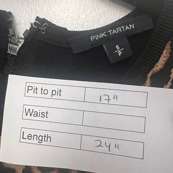 Pink Tartan Animal Print Top - Picture 8 of 8